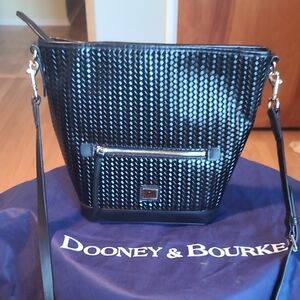 Dooney & Bourke Black Textured Shoulder Bag